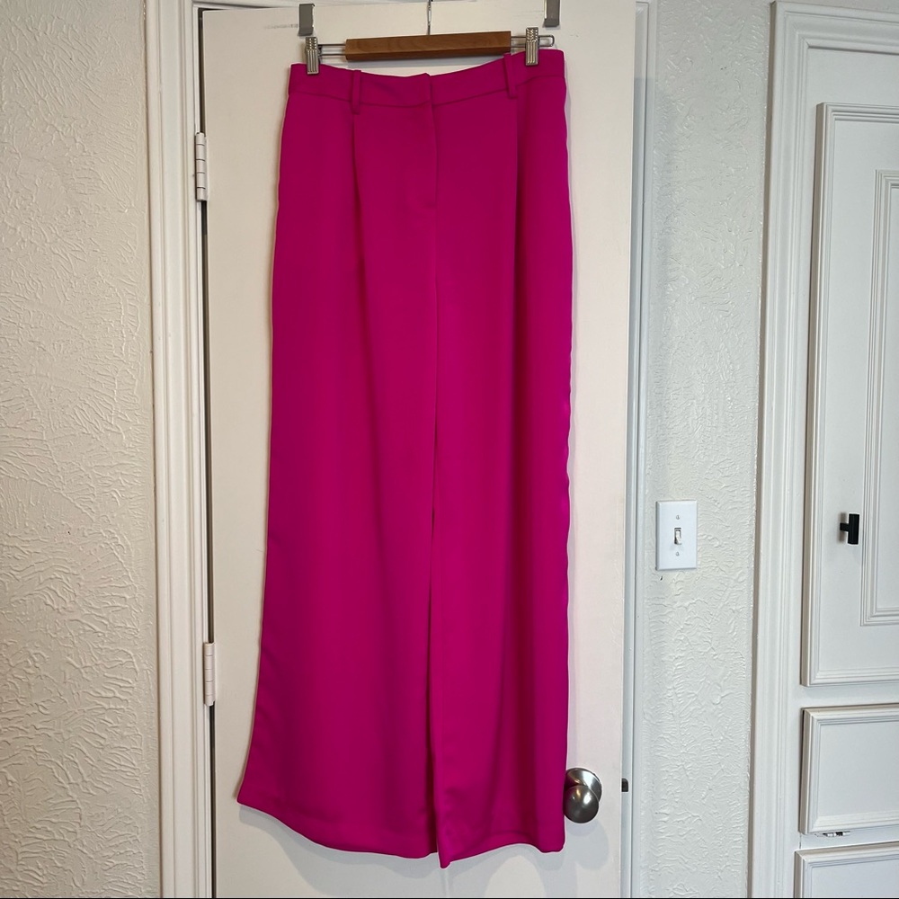 Lulus trouser pants hot pink